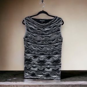 JONES NEW YORK knit layered sleeveless top XL fully lined cami essentials